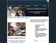 Tablet Screenshot of delawarejunkremoval.com